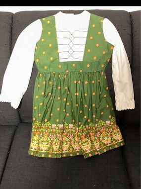 Vintage Polly Flinders Floral Dress for Girls